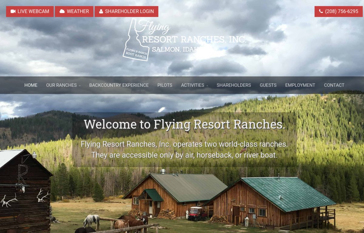 flyingresortranches.com website