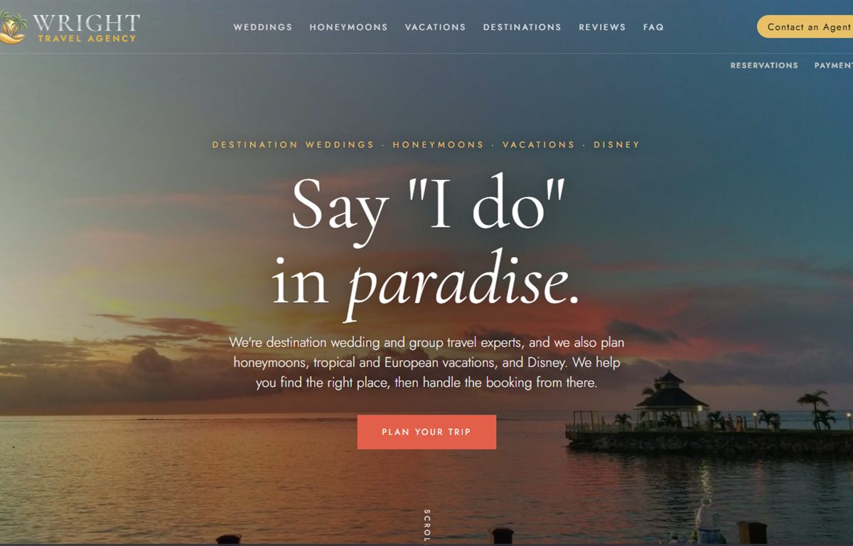 wrighttravelagency.com website